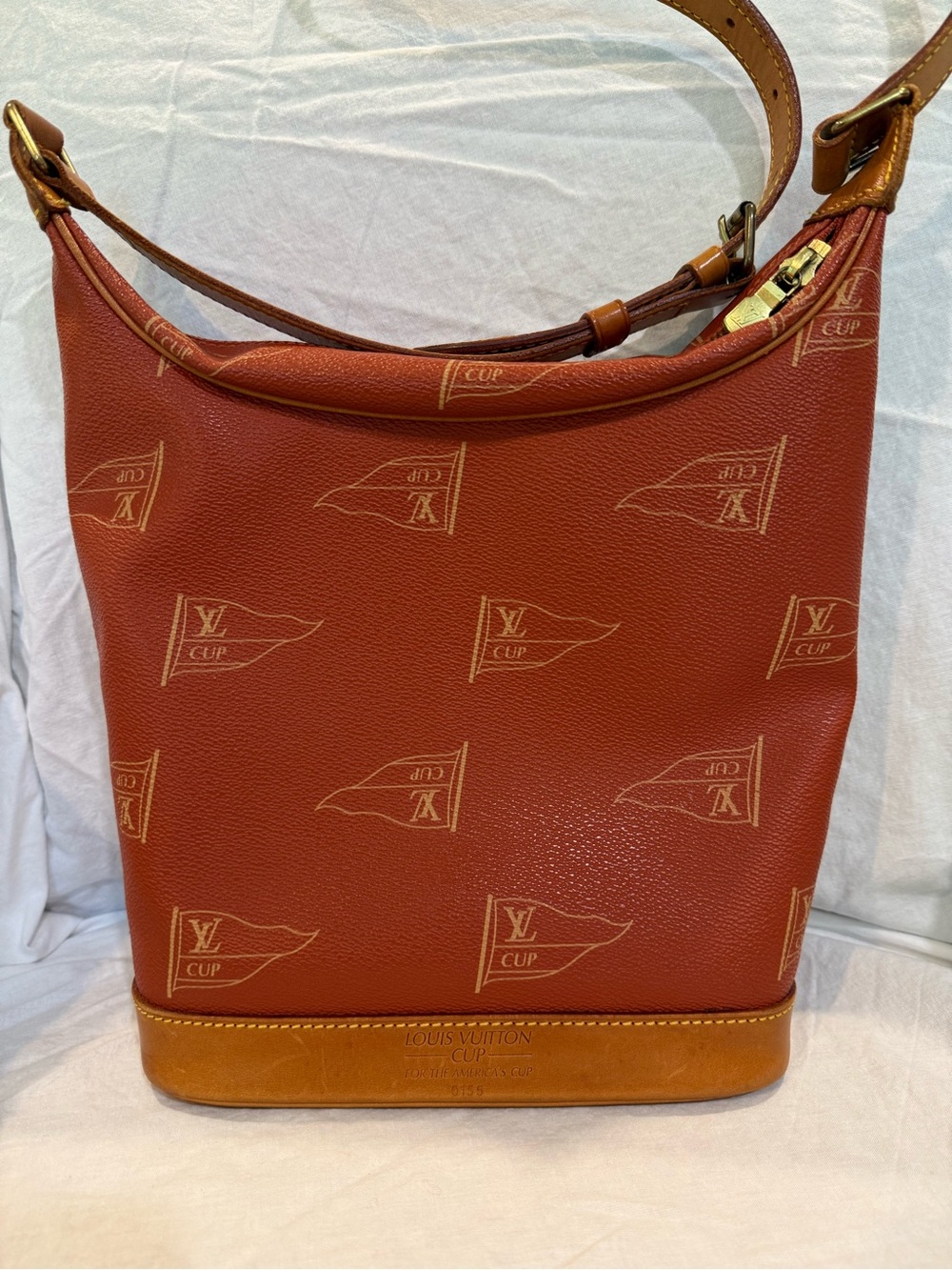 Vintage Louis Vuitton Cup Le Touquet Shoulder Bag In Red - Limited America’s Cup